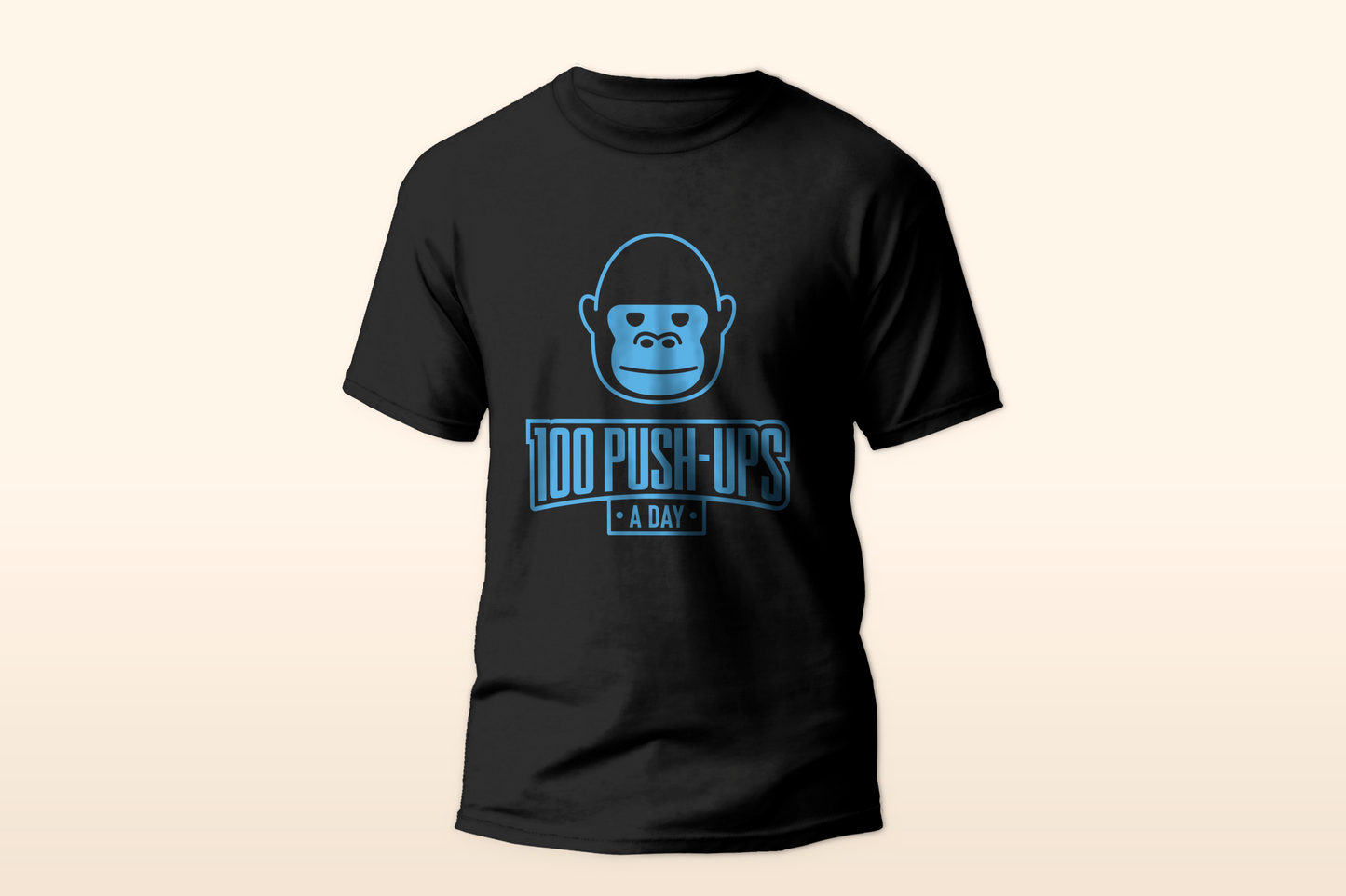 100 Push-Ups A Day T-Shirt (Blue Level)