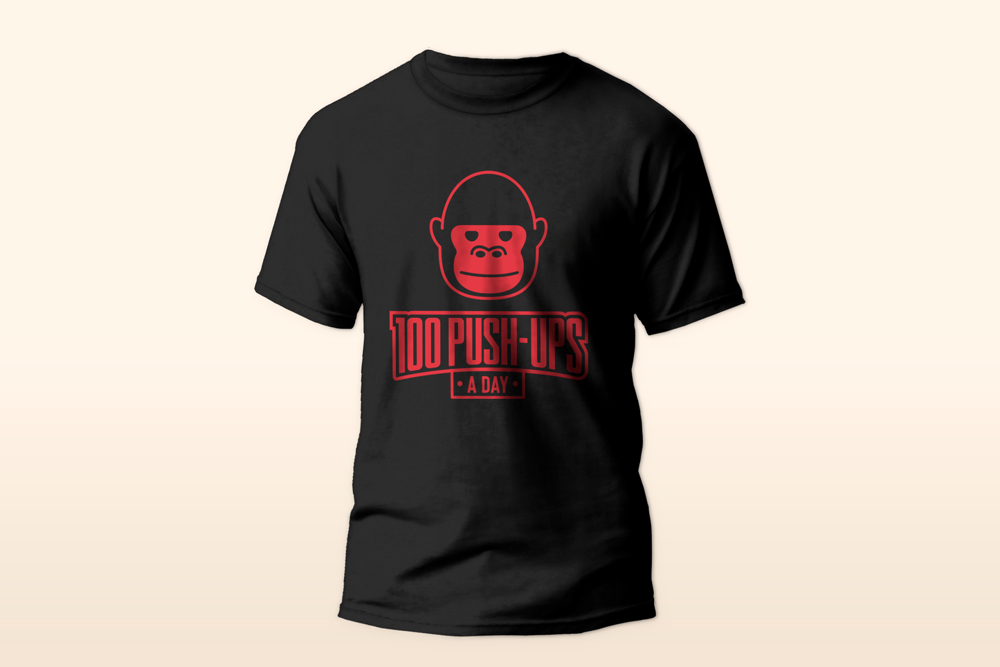 100 Push-Ups A Day T-Shirt (Red Level)