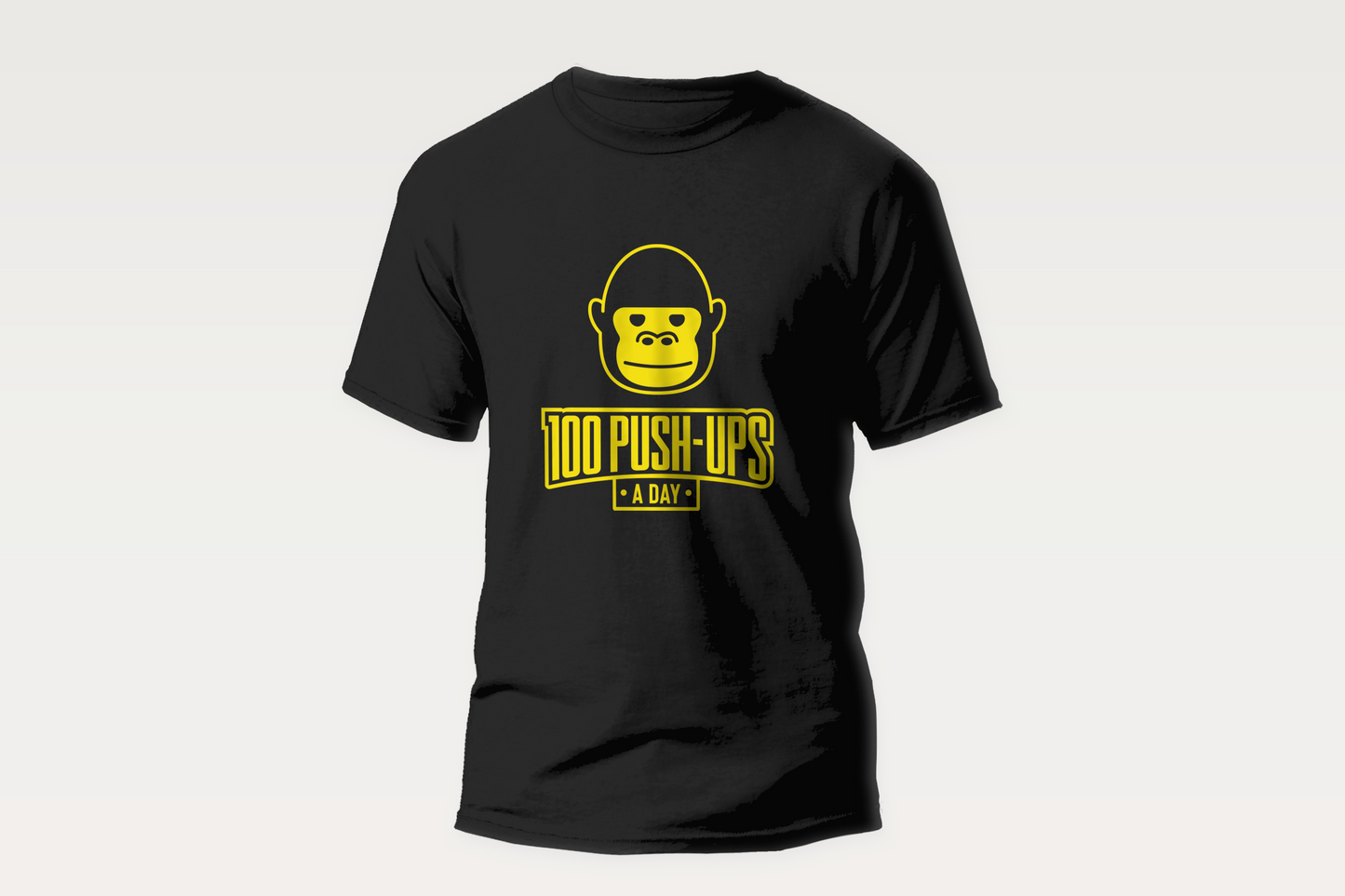 100 Push-Ups A Day T-Shirt (Yellow Level)