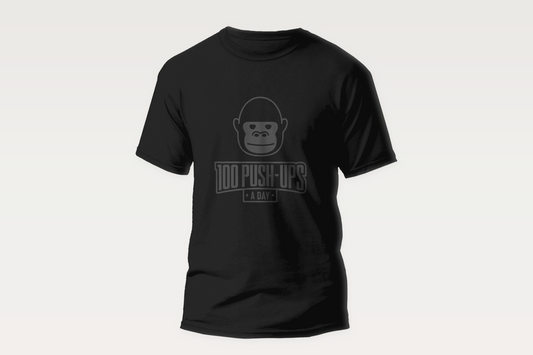 100 Push-Ups A Day T-Shirt (Black Level)