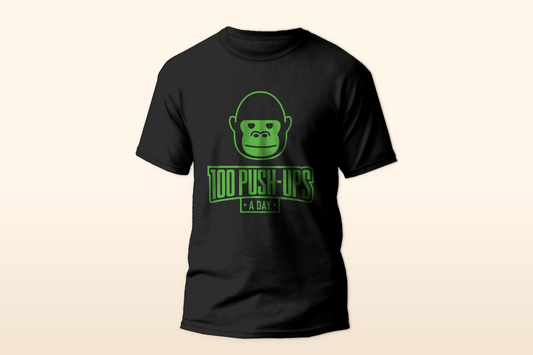 100 Push-Ups A Day T-Shirt (Green Level)